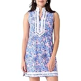 Cabana Life Women's Sleeveless Tunic Dress UPF 50+, Sun Protective Cover-Up, Nylon/Spandex