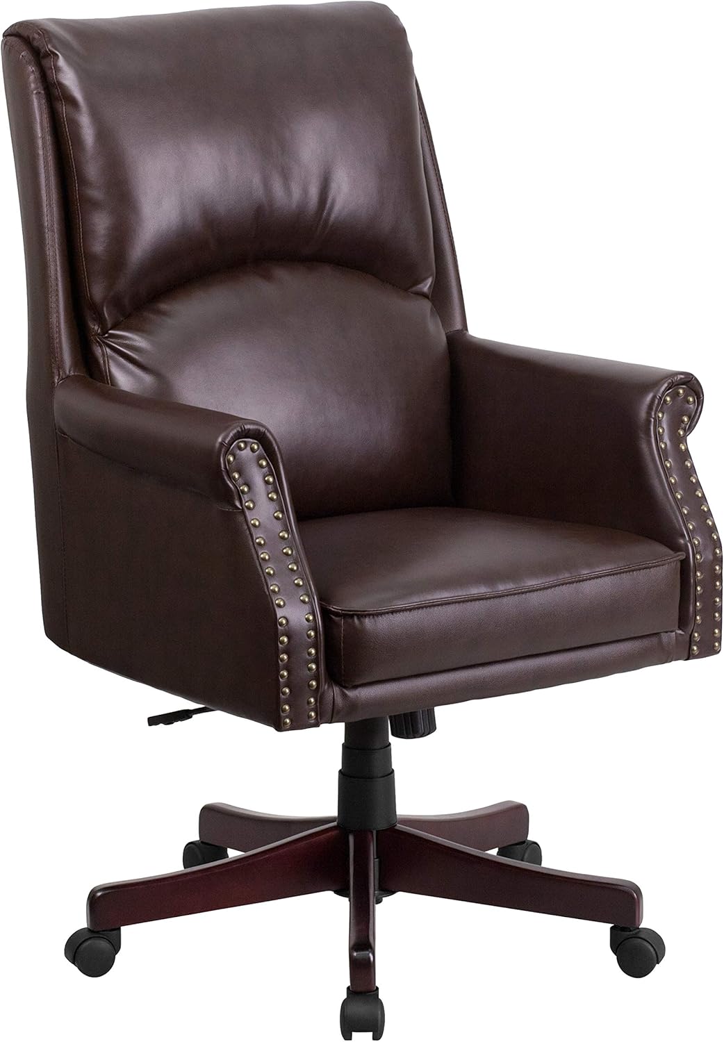 A Line Furniture CEO Pillow Back Executive Brown Leather
