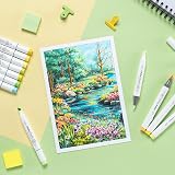 Ohuhu 168-Color Alcohol Marker Set Brush Tip Dual-Tip Refills Honolulu view 6