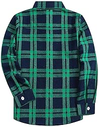 Boys Plaid Button Down Shirts Long Sleeve Flannel