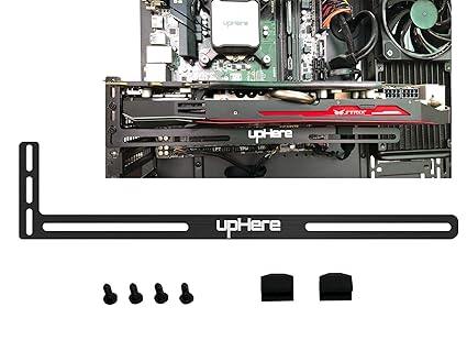 upHere - Soporte para tarjeta gráfica matriz GPU negro