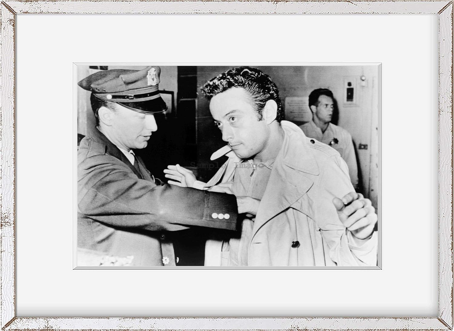 Photographs - INFINITE PHOTOGRAPHS Photo: Lenny Bruce | Police Station | 1961 | Historic Photo Reproduction | Historic Wall Art