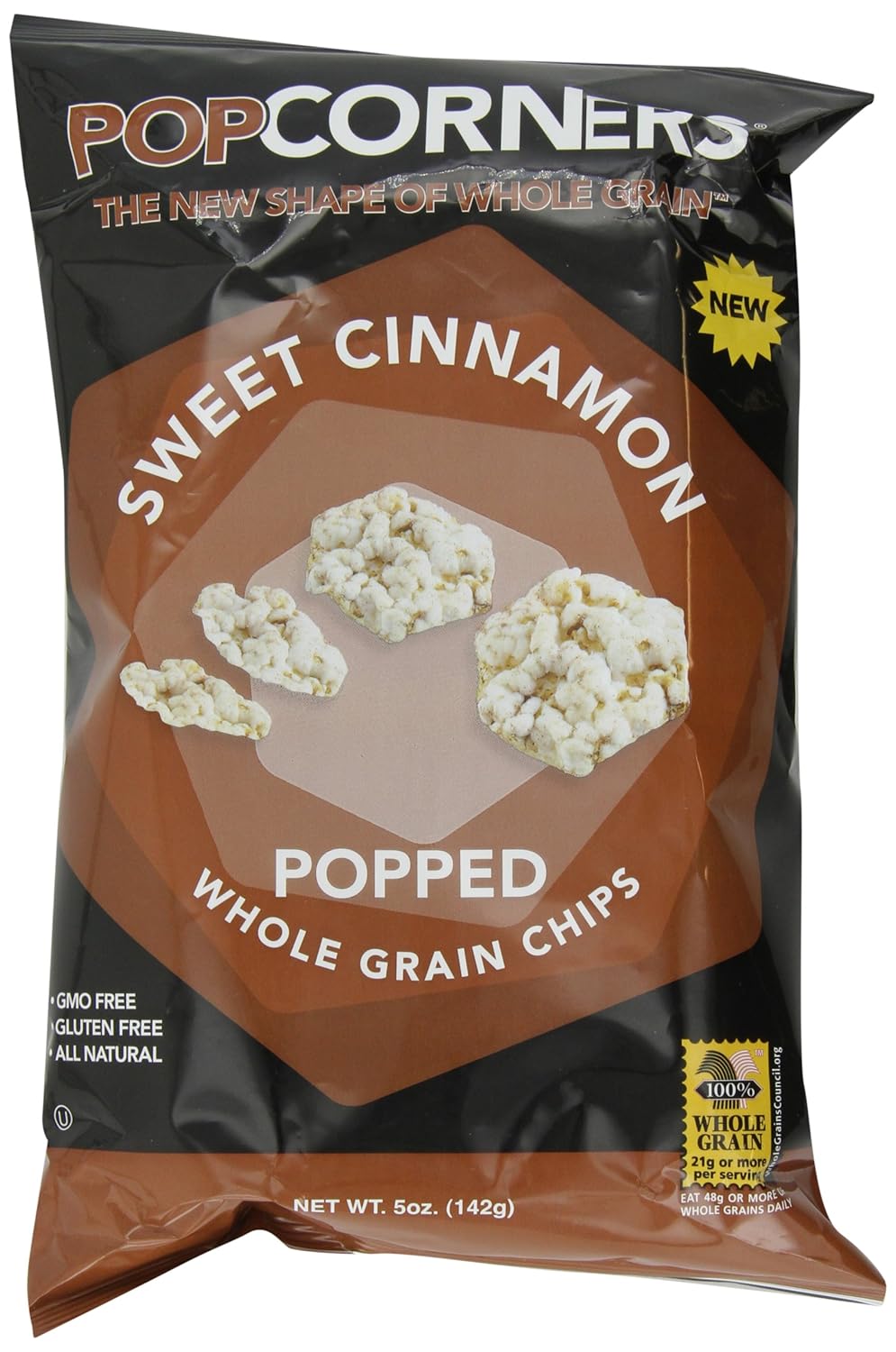PopCorners Popped Whole Grain Chips, Sweet Cinnamon, 5.0