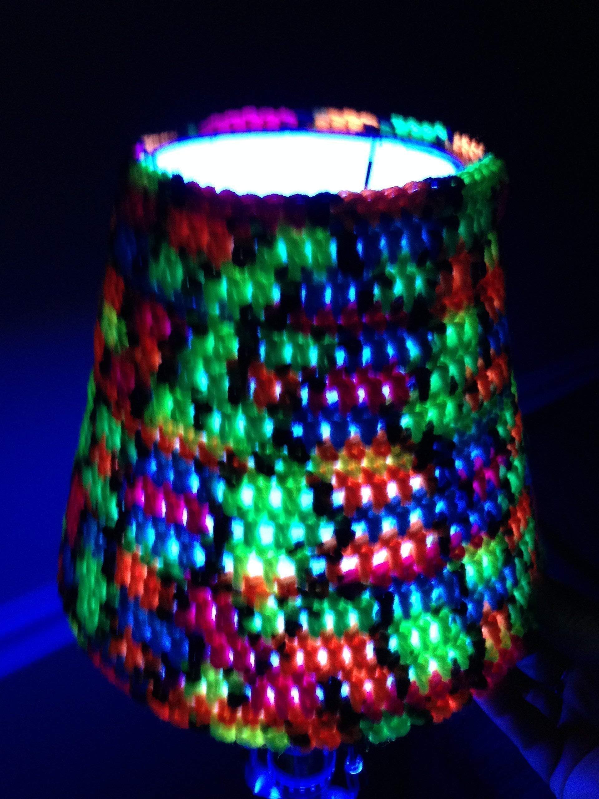Lampshade Cover Halloween Decroation Black Light Bedroom Handmade Crochet
