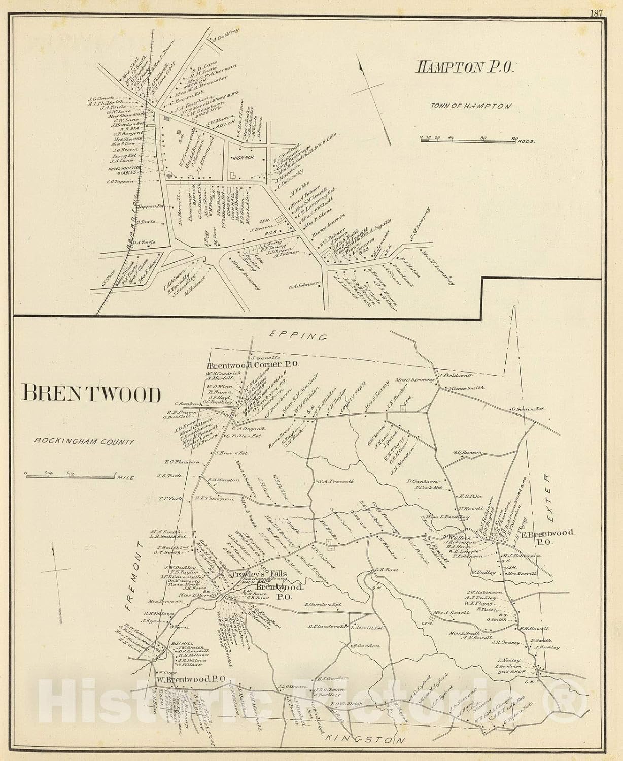 Best Map Of Brentwood Nh