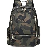 AO ALI VICTORY Backpack for Women Men Travel Laptop 15.6 Inch Computer Backpacks Anti Theft Carry on Bag College Bookbag Large Back Pack for Work Business Traveling Commuter Casual Daypack,Camo Green