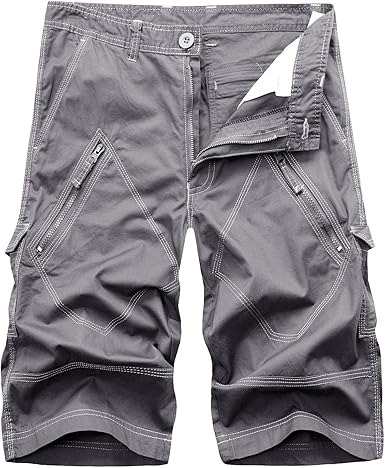 cargo pants shorts zipper