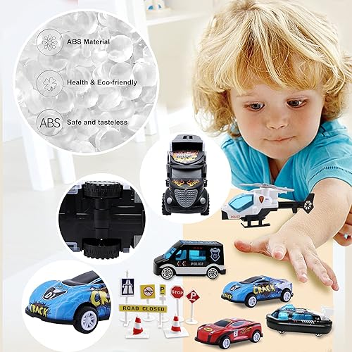 Toddler Toys for 3-4 Year Old Boys,Large Transport Cars Carrier
