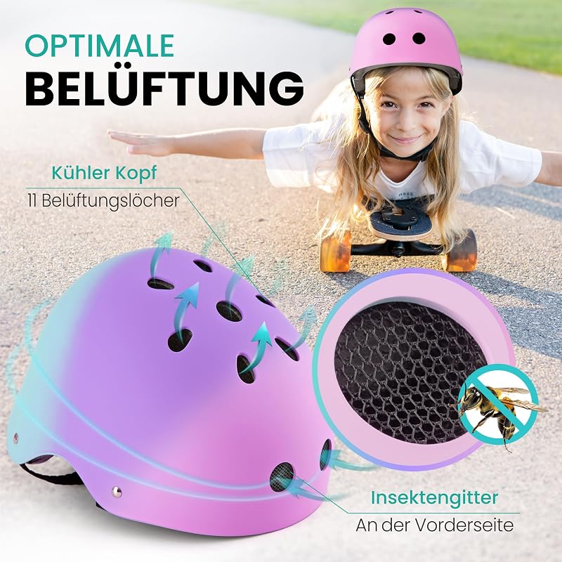 Skaterhelm Kinder - Skater Helm Kinder - Kinderhelm - Scooter Helm