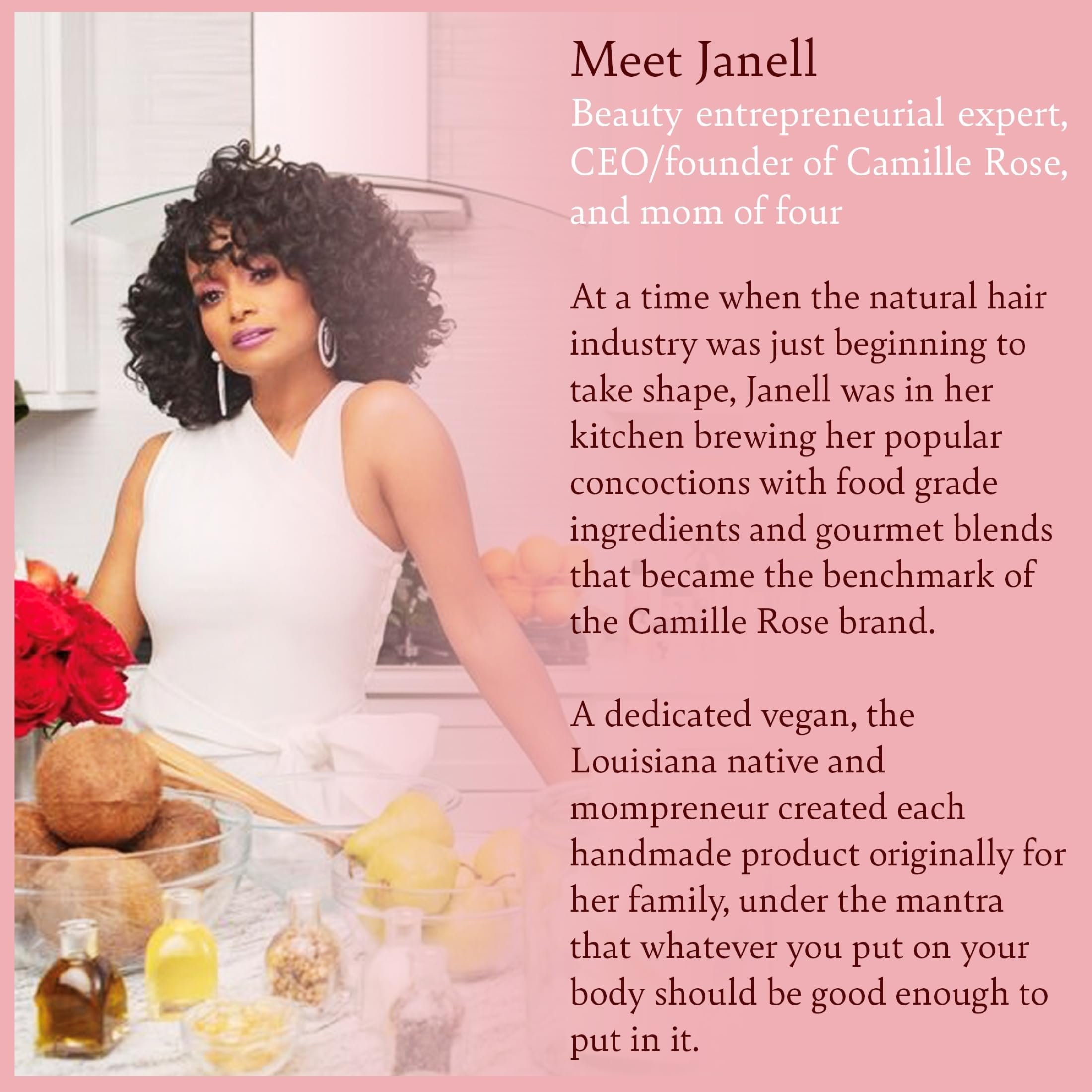 Camille Rose Curl Love Moisture Milk Leave-In Conditioner, 8 oz | with Rice Milk and Macadamia Oil | to Soften, Smooth and Detangle Curly Hair