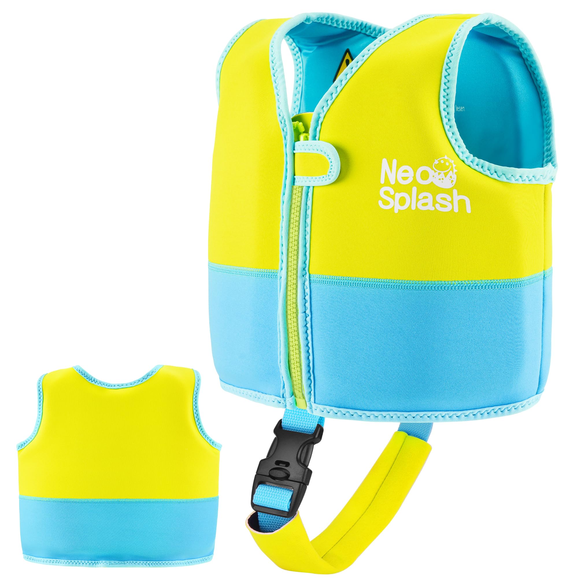 Kids Swim Vest with Adjustable Safety Straps for Ages 1-3 and 3-6 (Turquoise,1-3)