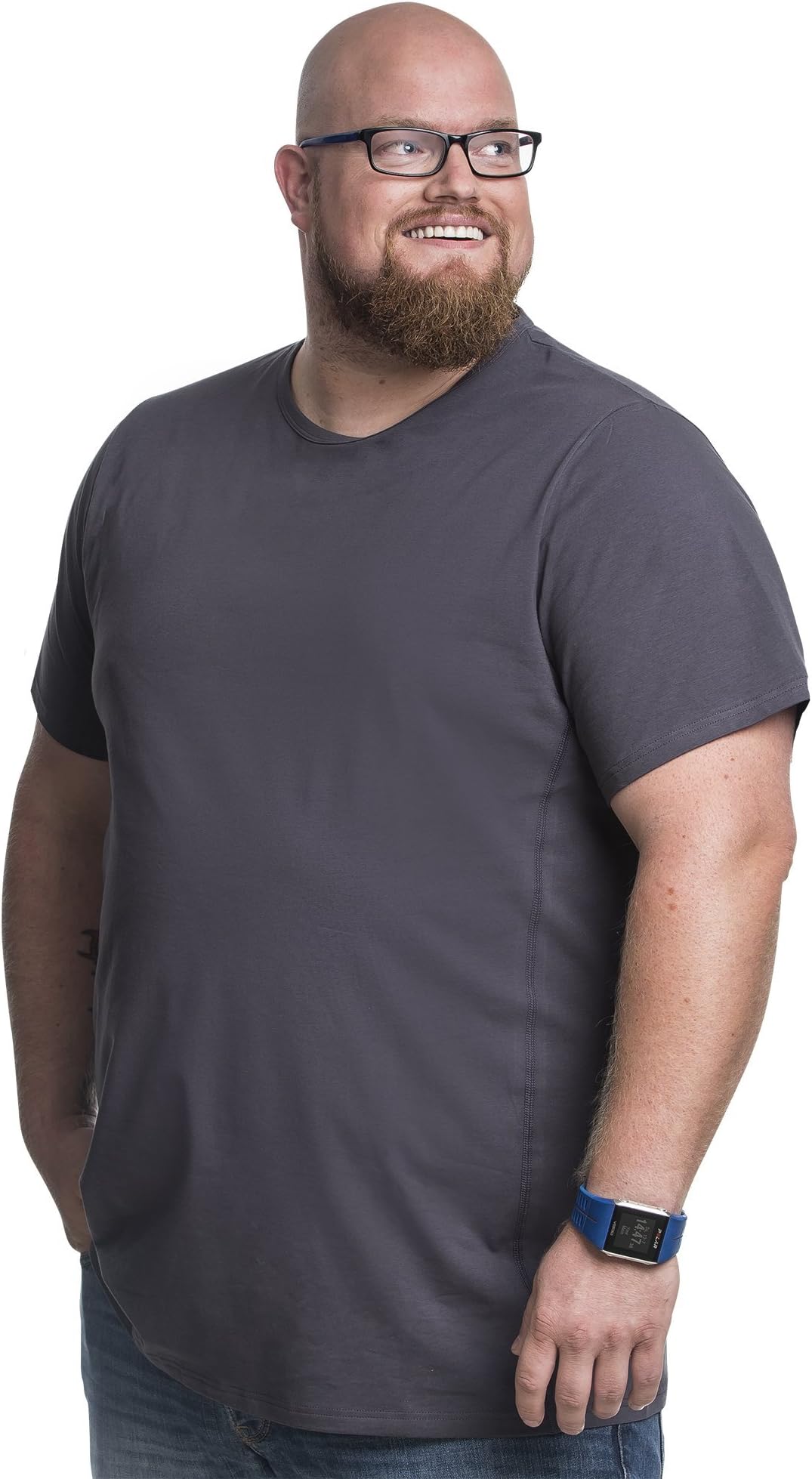 2 Pack / 2pk Alca Classic T-Shirt, Big and Tall Mens t Shirts. The Perfect Fitting T-Shirt for a Larger Waist Size. from XL-B to 8XL-B