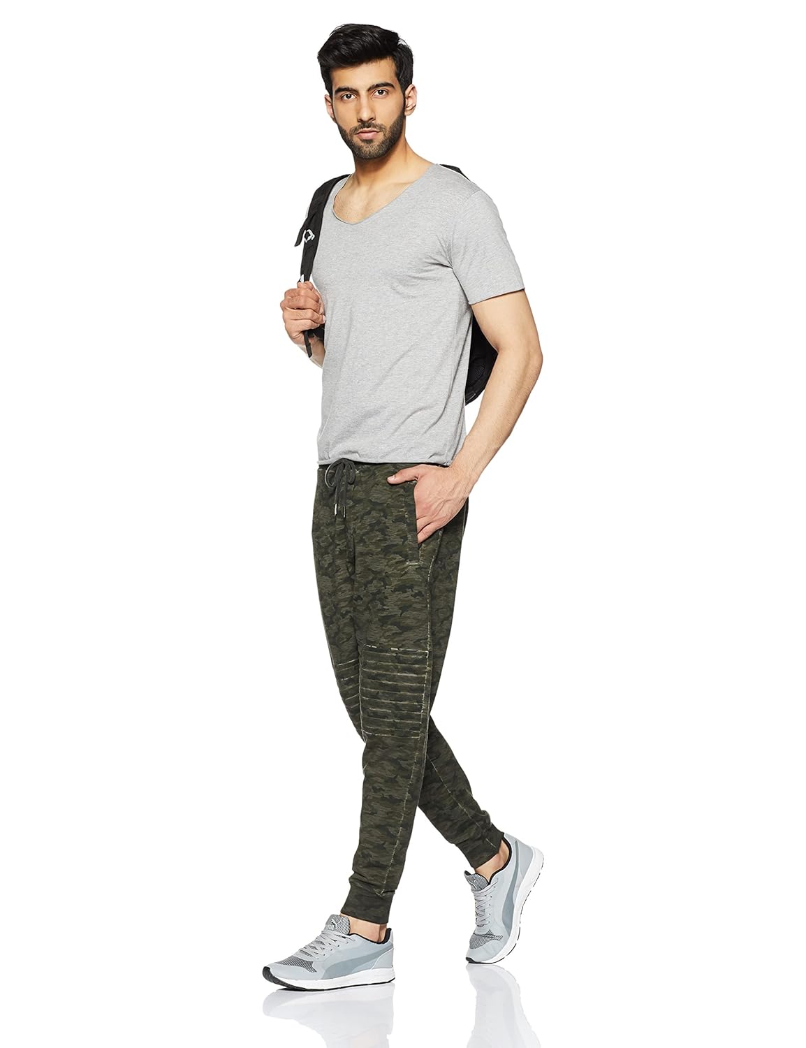 flying machine men's relaxed fit casual trousers