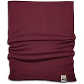 100% Merino Wool - Midweight Neck Gaiter - Skiing Neck Warmer - Winter Face Mask - Multipurpose Headwear