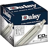 Daisy Outdoor Products 25 Count CO2 Cylinder, Silver, 12gm
