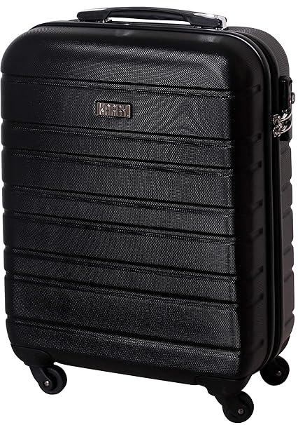 Karry Handgepäck Bordgepäck Hartschalen Koffer für Kurzreisen Urlaub Reisen Businesskoffer Trolley Case TSA Schloss 30 Liter 
