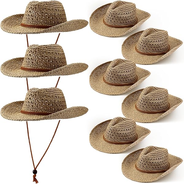 9284 Straw Cowgirl/ Cowboy Hat For Women & Men- Cute Fun Hats The Amazon.com: Straw Cowboy Hat Western Cowgirl Hat with Four  main image 4