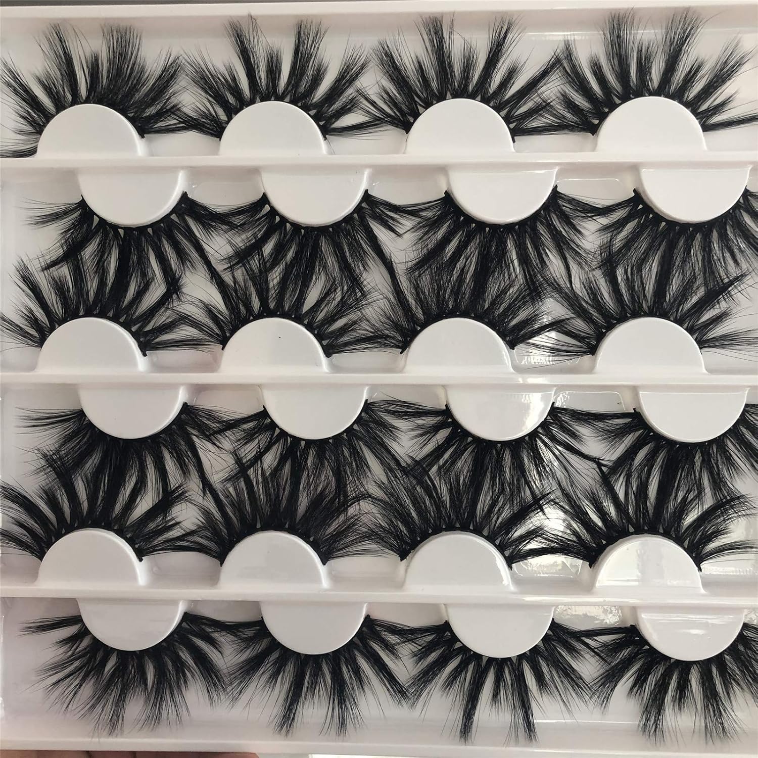 25mm Mink Lashes Full Long Dramatic Eyelashes 8D Handmade