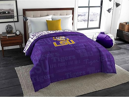 Amazon Com Ncaa Lsu Tigers Anthem Twin Full Bedding Comforter