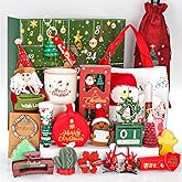Advent Calendar 2025 for Women –24 Days of Christmas Holiday Countdown Gift Box with 24 Surprises: Mug, Candles, Bath Salts, Bags, Hair Accessories,Jewelry &Festive Décor for Teen Girls, Wife,Mom, Her
