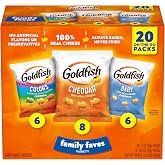 Goldfish Family Faves Cheese Cracker Crackers, 20 Bag Variety Pack