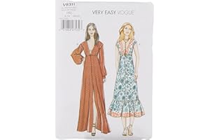 Vogue Patterns Misses' Dress, 6-8-10-12-14-16-18-20-22, red