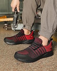 Suvysoo Steel Toe Shoes for Men Safety Puncture