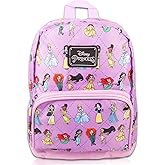 Disney Princess Mini Backpack - 10" Exclusive Woven Small Backpack with Front Pocket | Adjusts to Fit Women, Teens, Girls, Kids