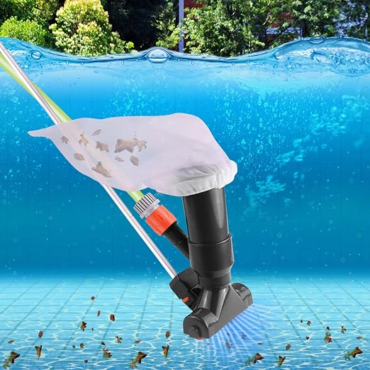 Aspirador Piscina con 5 bolsas de malla de poste de sección Becoyou Aspirador  Piscina Piscina fuera suelo estanque 2 aspiradoras Intex para la limpieza  de la piscina Piscinas, jacuzzis y suministros Jardín