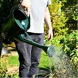 Burgon & Ball Waterfall Watering Can 9 Litre Dark Green Galvanized Steel view 4