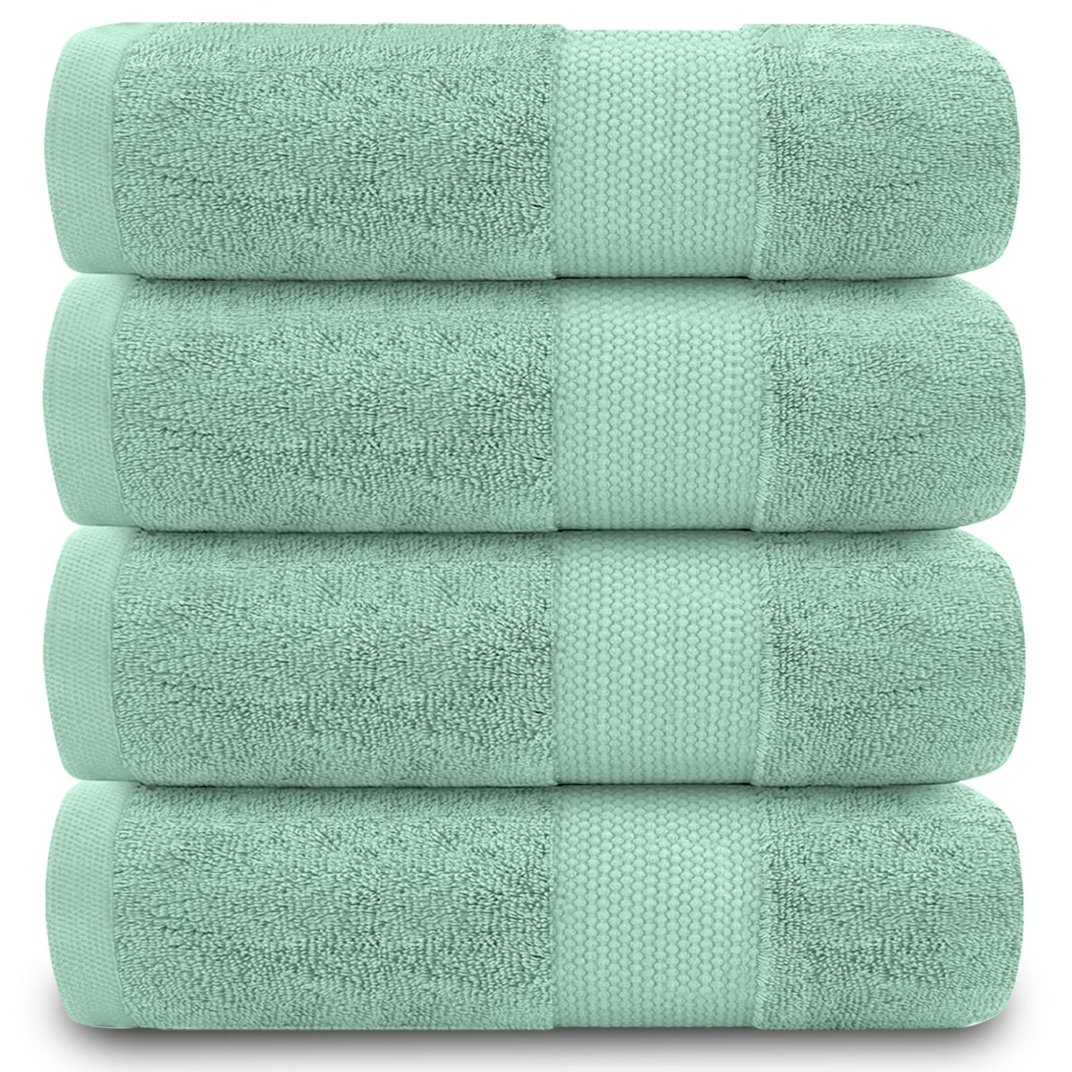 GC GAVENO CAVAILIA Egyptian Cotton Hand Towels - 700 GSM, Set of 4, Duck Egg, 50x85 cm