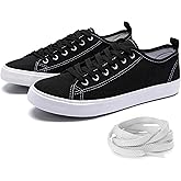 Canvas Shoes for Women Casual Low Top Sneakers Fashion Womens Tennis Shoes with Extra Laces