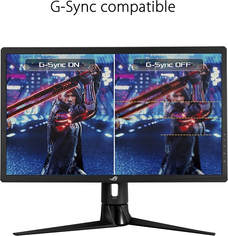 ROG Strix XG27UQR Monitor Gaming 27”, 4K (3840x2160), 144Hz, IPS, Tempo Di Risposta 1ms, G-SYNC, DisplayHDR 400, Display Stream Compression, DCI-P3 90percento, Posizione Regolabile, Nero