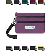 Peicees World Travel Essentials Currency and Passport Organizers Cash Cards Tickets Holder RFID Blocking Wallet, Purple