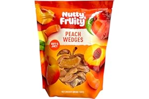 GENERIC Nutty & Fruity Peach Wedges – Soft & Juicy Dried Peach Slices, No Artificial Colors or Flavors, Naturally Gluten Free – 20 oz Resealable Bag