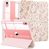 MrARTIST for iPad A16/10th Generation Case - Tablet Case Cute for Women Girls Girly Kawaii Aesthetic Preppy Kawaii Chic Cool Flowers Design for Apple Tablet Cover with Pencil Holder, Pink Floral