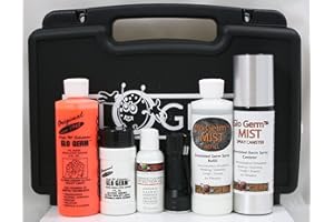 Glo Germ MIST Deluxe Simulated Germ Kit with Oil and UV Flashlight