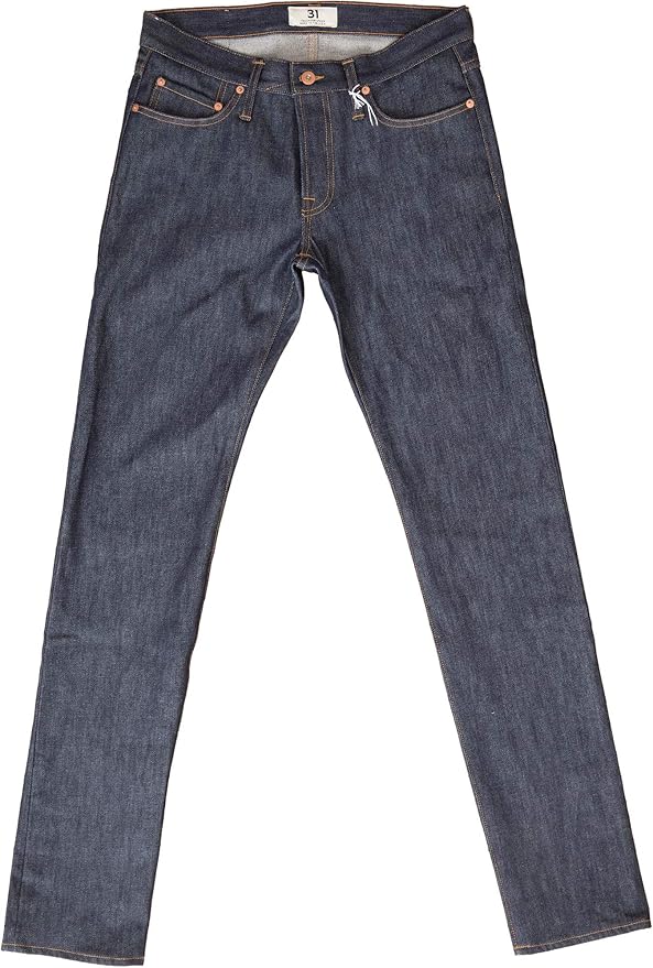 Tellason Stock Made in USA Men's 14 oz Cone Mills White Oak Raw Denim