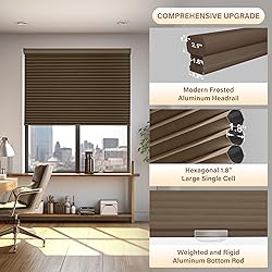 Boolegon Blackout Cellular Shades Cordless Pull