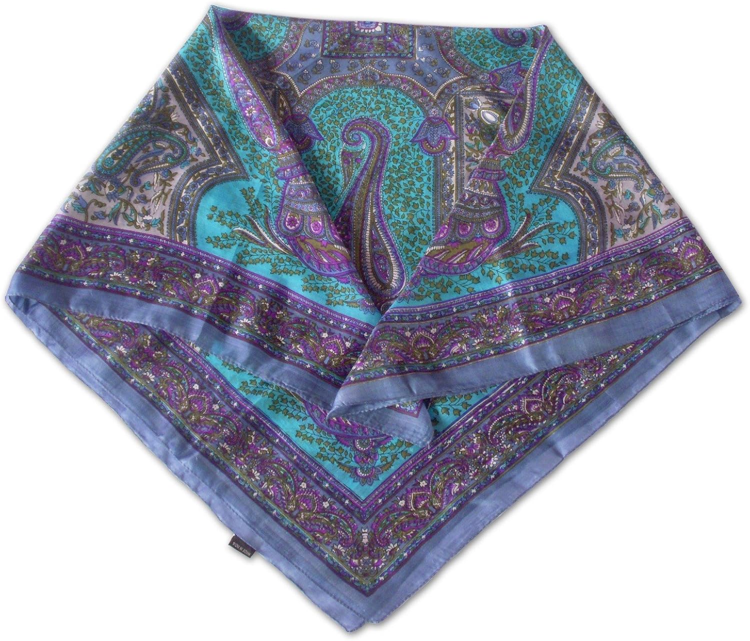 Blue Shaded Silk Scarf at Amazon Women’s Clothing store Fashion Scarves