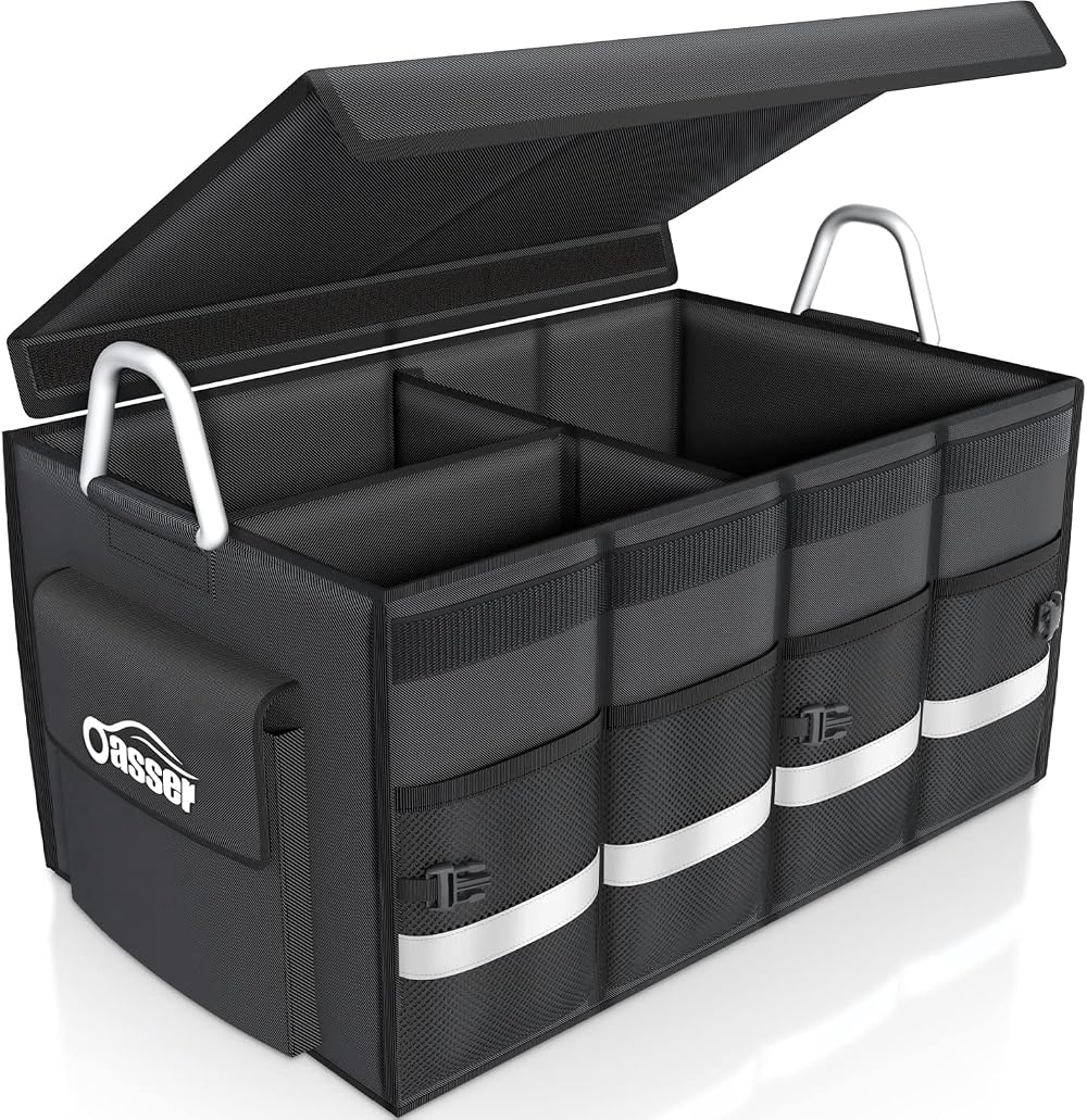 Oasser Car Boot Organiser Trunk Organizer 65L 60x35x30cm 1680D Waterproof
