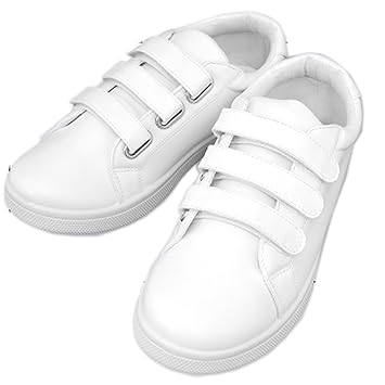 Amazon Basic ベルクロ スニーカー レディース ホワイト M 約 23 24