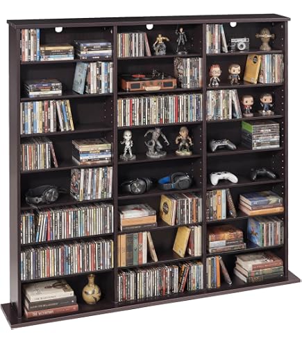 Amazon.com: VEVOR Media Storage Cabinet, 8-Tier DVD Shelf