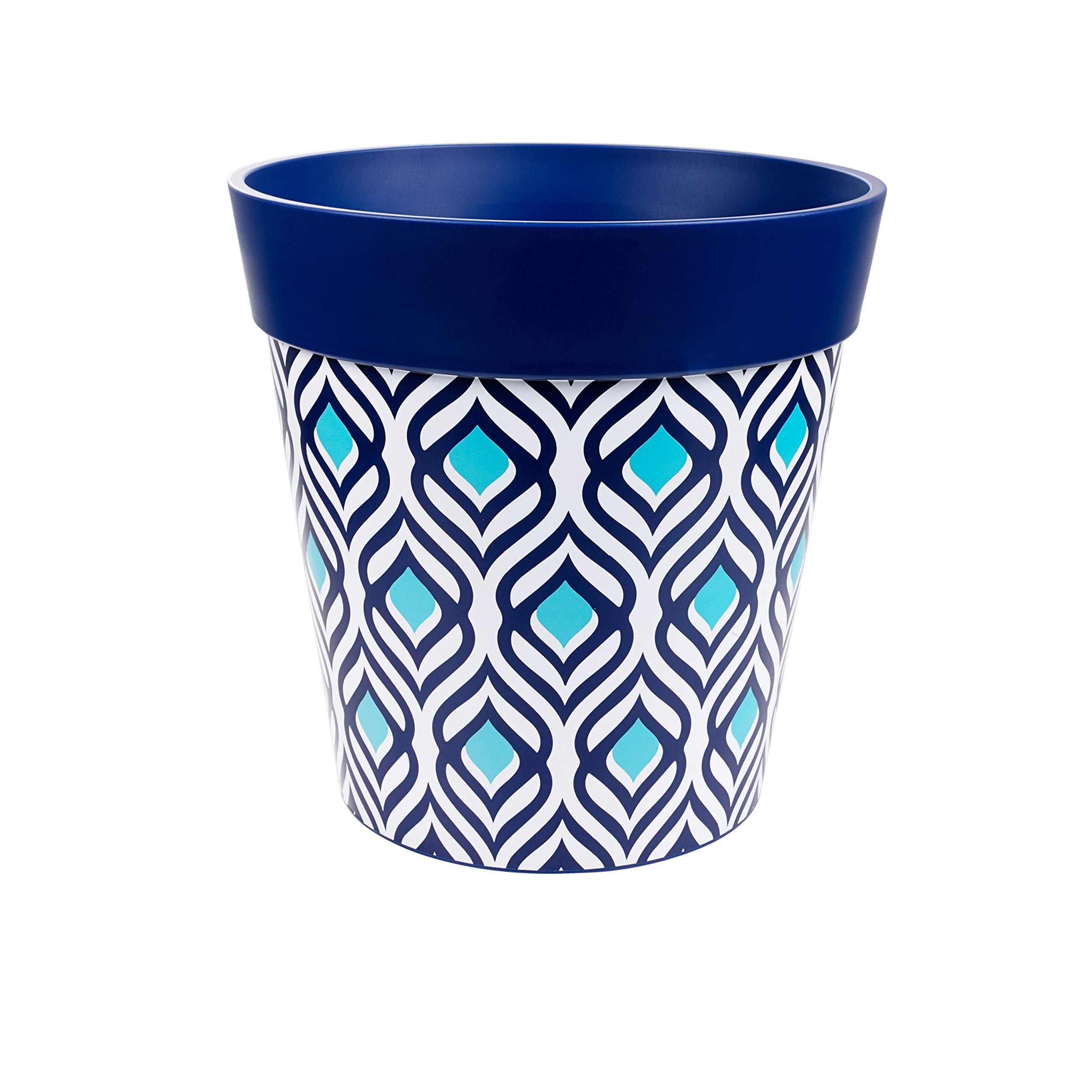 Hum Flowerpots, blue peacock plant pot, outdoor/indoor plastic planter