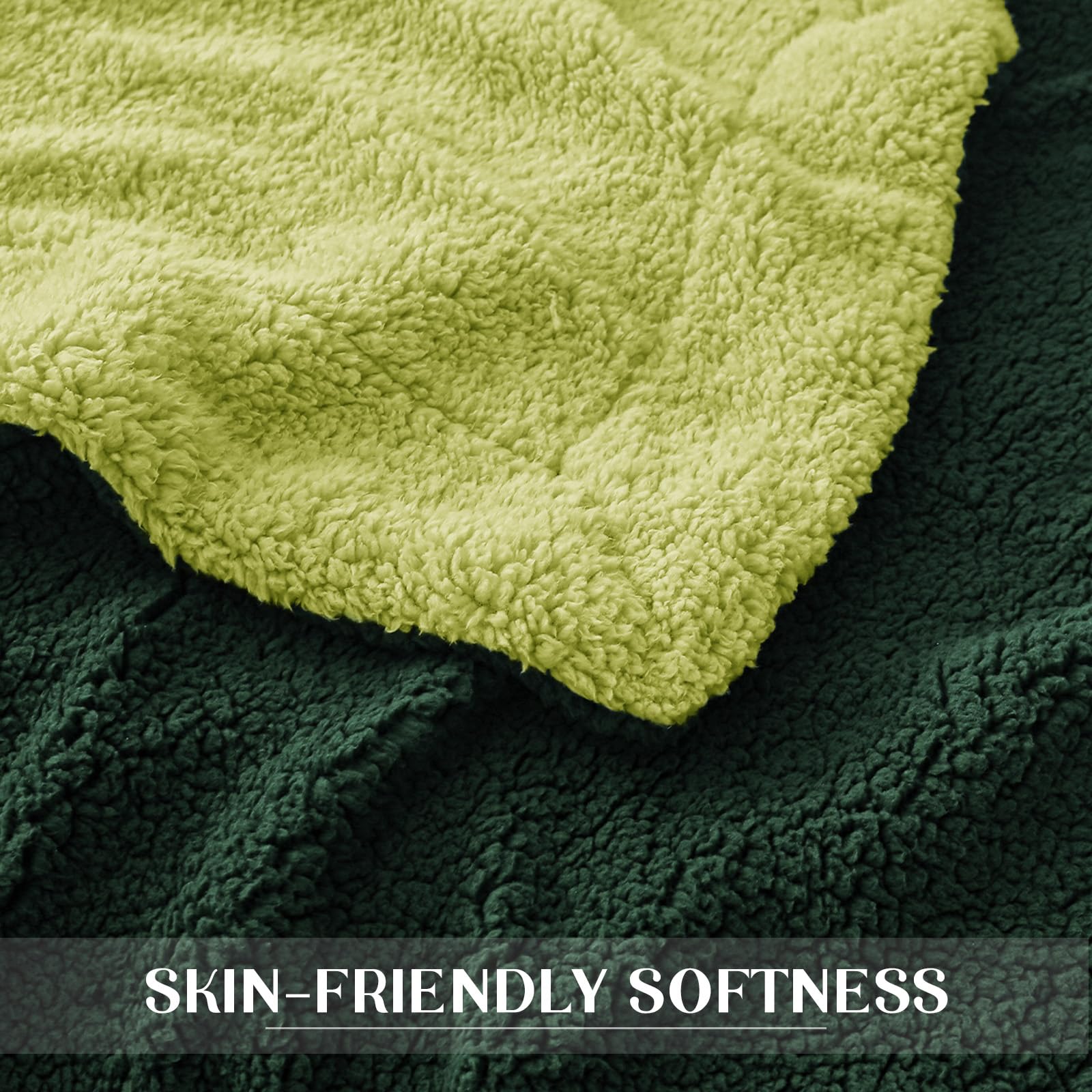 Exclusivo Mezcla Reversible Twin Size Sherpa Fleece