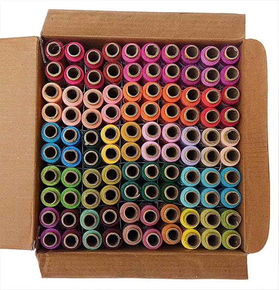 Vardhman Threads Polyester Sewing Threads Box, 180 MTS (Multicolour