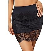 Avidlove Half Slips for Women Slip Skirt Lace Underskirt Anti-Slip Static Resistant Short Underdress Solid Dress