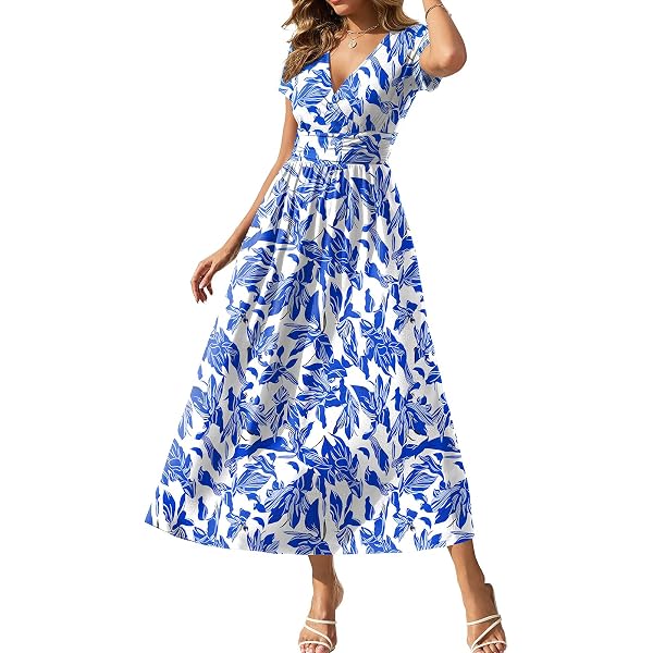 casual at home dresses Stylish Allover Print Mid-Length Dress for Women Made from fabric ESPRIT Blue Dress Fit Size:3XL [+$ 3.99] Pastels Edit
