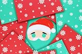 HENBRANDT 12x Kids Christmas Paper Party Masks 3 Designs - Fancy Dress Stocking view 5