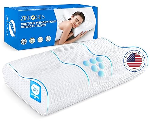 zibroges Sandwich Cervical Neck Pillow Queen Size, Dynamic Memory